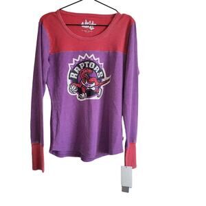 Touch by Alyssa Milano Sz L Long sleeve T Shirt Toronto Raptors Basketball